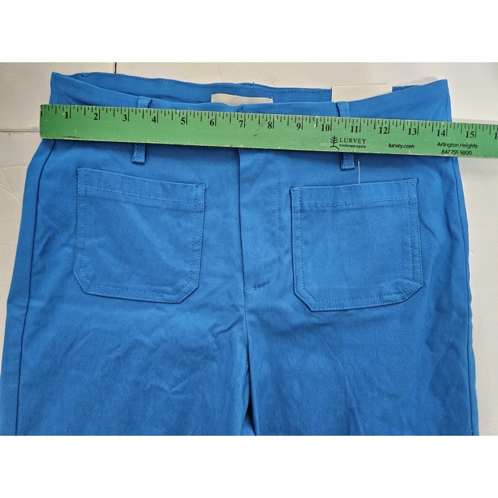 New Jules & Leopold Wide Leg Crop Trousers Royal Blue Womens Size Small 28 Inch - Picture 9 of 9